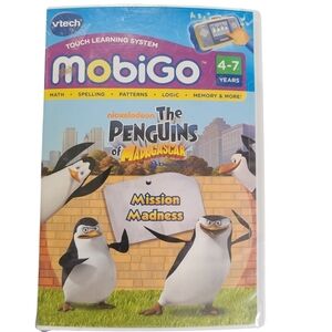 The Penguins of Madagascar Mission Madness Vtech MobiGo Learning Game New Sealed